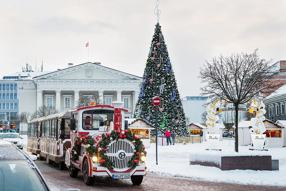 Kalėdinis traukinukas Senamiestyje, Vilnius